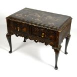 A George II Japanned side table circa 1740,