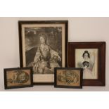 A quantity of vintage prints and pictures,