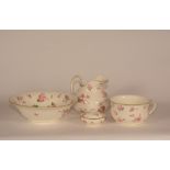 A Mintons Versailles four piece pottery toilet set, comprising of basin, jug,