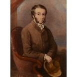 English School (19th Century) 'Portrait of a Young Gentleman' Watercolour,