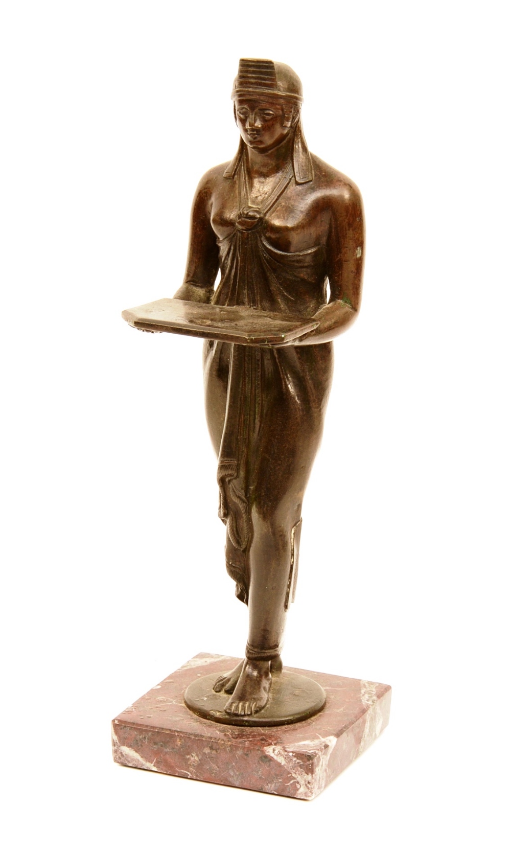 A Gout D'Egypte bronze figure, circa 19th century, possibly of Italian origin,