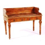 A Victorian pine washstand,