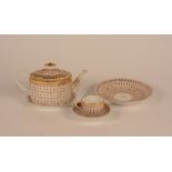 A Newhall tea and coffee service, circa late 18th century,