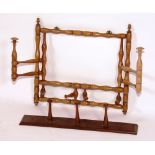 Two wall hanging coat racks,