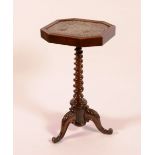 A Victorian mahogany tripod table,