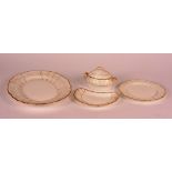 A 19th century part porcelain dinner set by Mortlock, circa 1887,