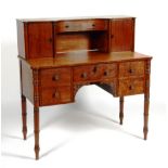 A George IV mahogany writing table, circa early 19th century,