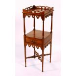 A mahogany etagere, circa 1900,