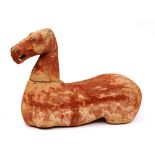 A Chinese Han pottery horse, circa Han Dynasty (206BC - 220AD),