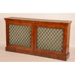 A Victorian mahogany low bookcase,