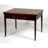 A George III mahogany 'universal' table, circa 1795, based on a Thomas Sheraton design,
