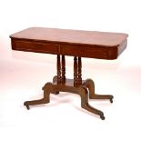 A Regency mahogany library table, circa 1820, possibly American,