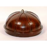 A mahogany bed corona, early 19th century, of domed circular form,