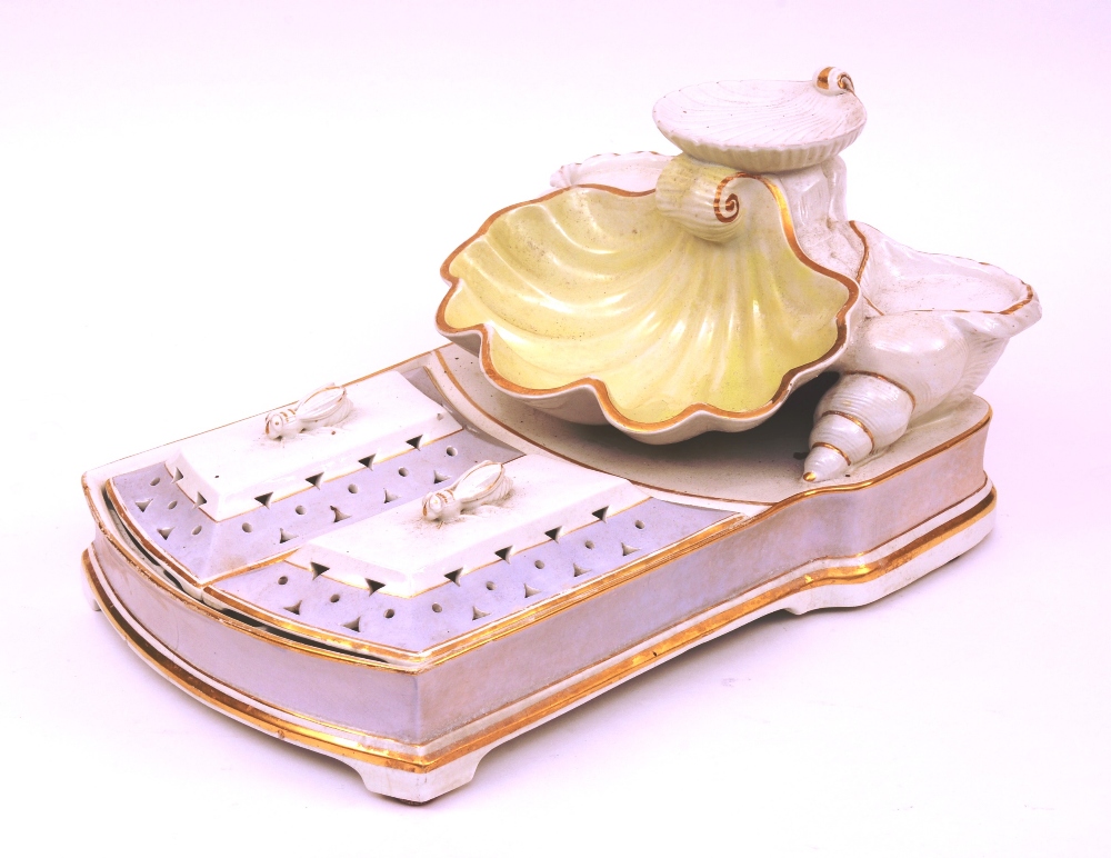 A Victorian soap and sponge dish by Brown-Westhead Moore & Co, circa 19th century,