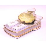 A Victorian soap and sponge dish by Brown-Westhead Moore & Co, circa 19th century,