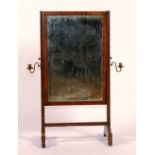 A 19th century child's cheval mirror, of small form, circa late 19th century,