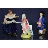 Two Royal Doulton figures, Jill HN 2061 and boy from Williamsburg HN 2183,