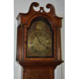 A Victorian mahogany inlaid longcase clock by Boyer Glover, Leadenhall Street London,