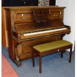 A rosewood cased upright piano by R.W.