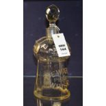 A Dewars of Perth glass whisky decanter, circa late 19th/early 20th century,