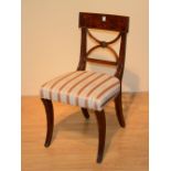 A mahogany dining chair circa 19th century,