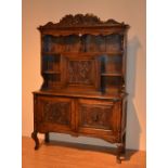 A large oak dresser circa early 20th century,