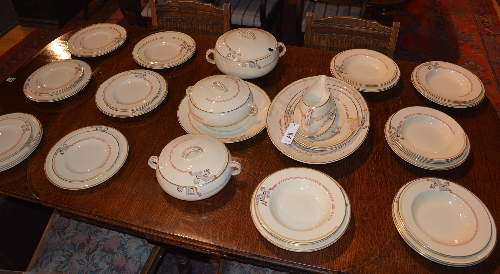 A Woods Ivory Wares part pottery dinner set,