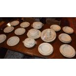 A Woods Ivory Wares part pottery dinner set,