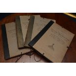 Four volumes of examples of 'Scottish Architecture from 12th to 17th Century', 1821, 1923, 1925,