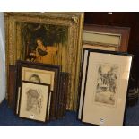 A small quantity of prints and etchings,