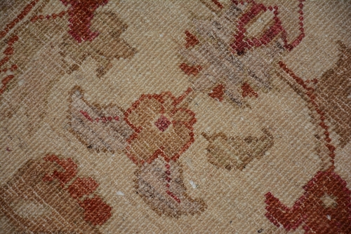 A Persian carpet, the overall cream floral motif over red ground, with cream and red border, - Image 2 of 4