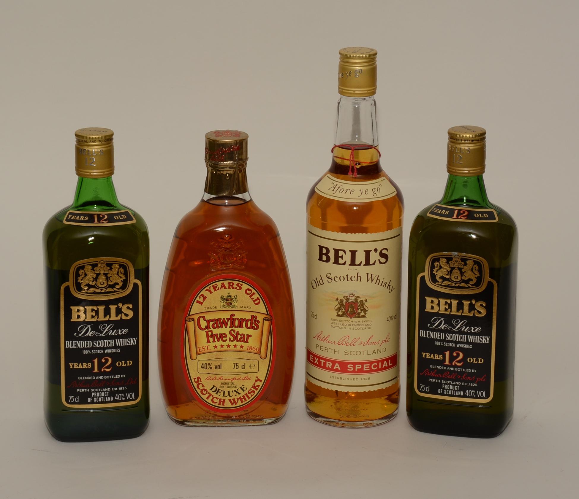 Two bottles of Bells 12 year old blended scotch whisky, 75cl, 40% vol, boxed,