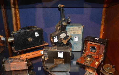 A small collection of cameras, film projectors, and telescopes, to include Cine Kodak, - Image 2 of 2