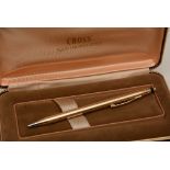 A 14ct gold Cross rollerball pen, stamped 585 to top,
