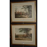 After Samuel Howitt 'Hare Hunting' & 'Shooters Going Out in a Morning' Pair of engravings,