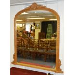 A Victorian style overmantel mirror,