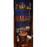 A quantity of collectables, to include an onyx box and letter rack,
