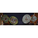 Two late 19th/early 20th century Chinese famille rose pottery plates,