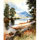 Andrew Scott Rankin (British 1868-1942) 'On the Garry at Blair Atholl' Watercolour,