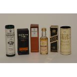 A quantity of whisky and liqueur miniatures, to include Macallan 10 years old,