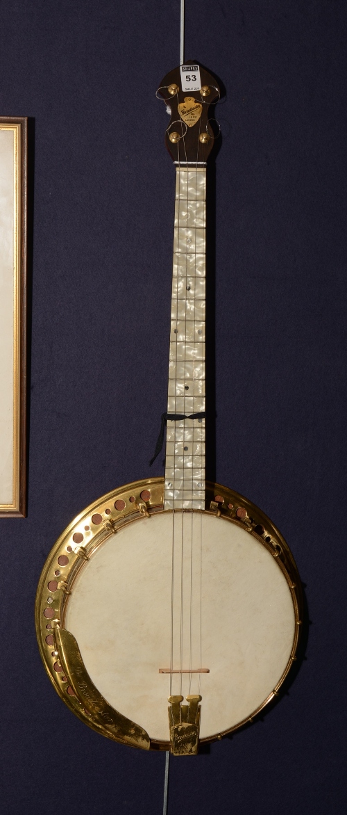 'The Broadcaster' four string tenor banjo by J & A.