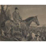 After Charles Treadwell (19th Century) 'Hunting Scene' Engraving, signed in pencil lower right,