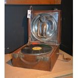 A vintage Decca portable gramophone,