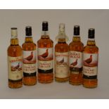 Five bottles of The Famous Grouse finest scotch whisky, 70cl, 40% vol, one 1 litre, 40% vol,