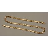 An 18ct gold twist link chain, stamped 750 to clasp, 40cm long, 14.