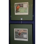 J Crombie 'Golf Rules I & III' Two golfing prints,