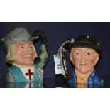 Two large Royal Doulton character jugs, comprising of limited edition the Antique Dealer no.
