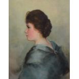 Albert Ludovici (1852-1932) 'Portrait of a Lady' Oil on canvas, signed lower left,