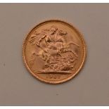 A 1967 gold sovereign,