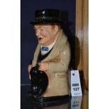 A large Royal Doulton character jug of Winston Churchill, no.